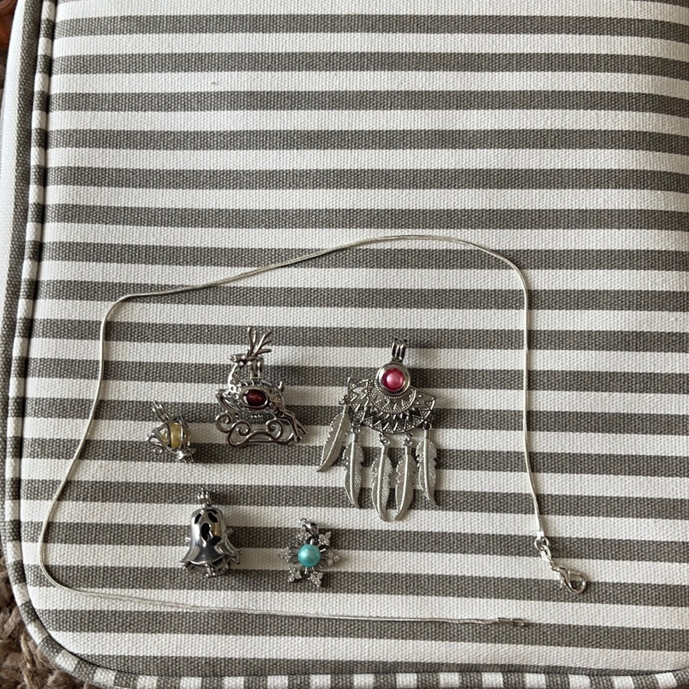 Chain With Multiple Charms. Pearls Changable - image 1